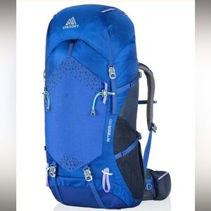 NWOT Women’s Gregory Amber 60L Hiking Backpack Pearl Blue